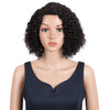 Trueme Short Water Wave L Part Lace Human Hair Wigs Remy Brazilian Lace Part Wig Pixie Cut Short Bob Curly Wigs For Black Women