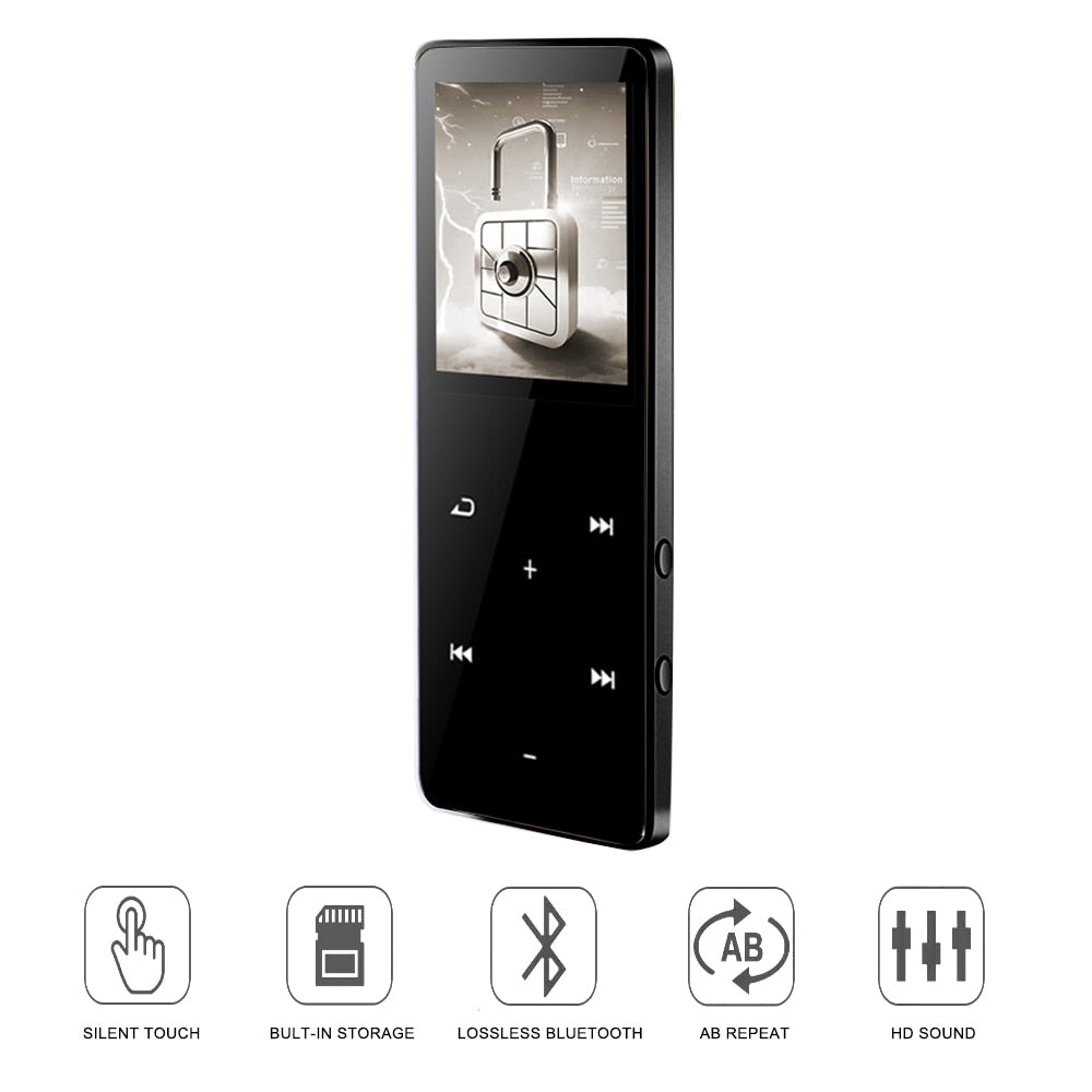 MP3 Music Player New Version Bluetooth with Touch Screen And Built-in 16GB HiFi Portable Walkman With Radio /FM/ Record