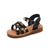 Kids Slippers 2021 Summer Girls Fashion Brand Princess Soft Flats Children Princess Pearl Beach Sandals Outdoor Dress Baby Shoes