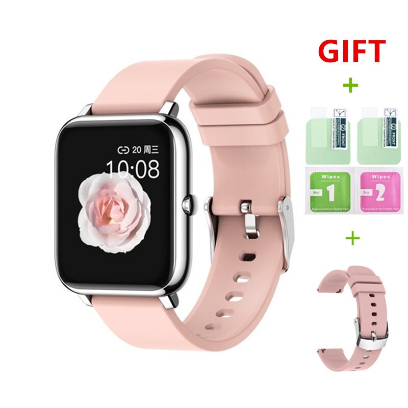 2021 Smart Watch Men Women Waterproof Fitness Sports Watch Heart Rate Tracker Call/SMS Reminder Bluetooth Smartwatch Android iOS