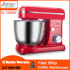 24 Month warranty Food Processor 1500W 6-speed Kitchen Stand Mixer Cream Egg Whisk Blender Cake Dough Mixer Bread Maker Machine