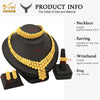Jewelery Set Rings Jewelry Gold Plated Fashion Jewelries Women Bridal Wedding Dubai African Chokers Necklace Earrings Nigeria