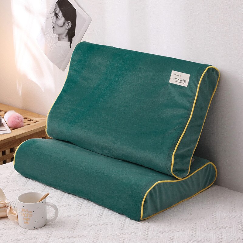 Solid Color Cotton Sleeping Pillow Case Brief Style High-end custom Pillowcases Latex Pillow Case Cover 30x50CM/40x60CM