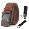 Elastic Men Belt Alloy Magnetic Buckle Outdoor Working Tactical Belt For Jeans Pants Casual Stretch Overalls Male Waist Belt New