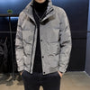 Men's  Jacket new style men's fashion casual high-end Slim brand thick down cotton coats S-5XL
