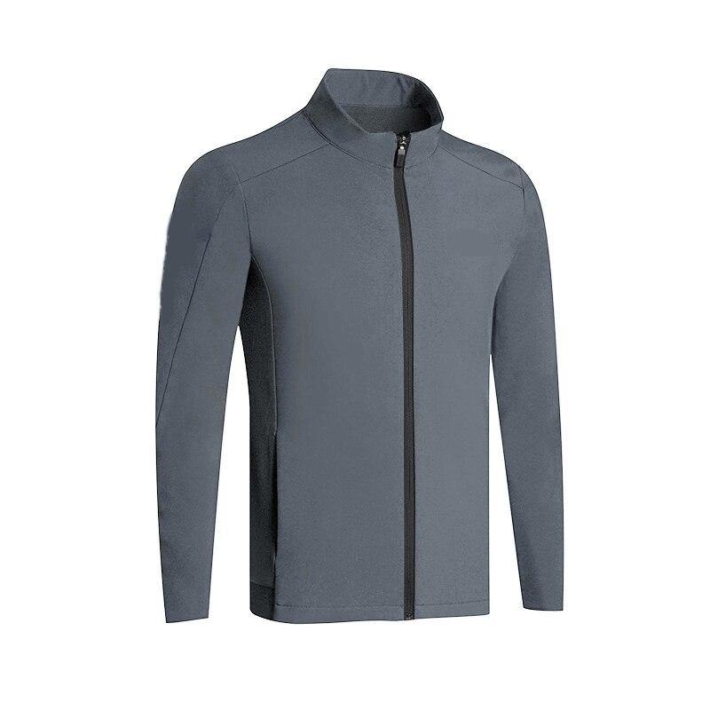 Winter golf clothing men's Plush windbreaker composite fleece fleece Long Sleeve Jacket Coat golf top - Surprise store