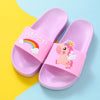 New Summer Cartoon Unicorn Kids Slippers Home and Outdoor Child Boy Girl Sandals Soft Soles Non-slip