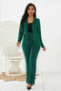 women's suit office two piece set long sleeve suit pants 2 piece set female winter two pieces sets office female - Surprise store