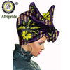 African Headscarf for Women Print Traditional Headtie Headscarf Turban Cotton Wax Scarf Shawls Women African Head Wrap S20H001