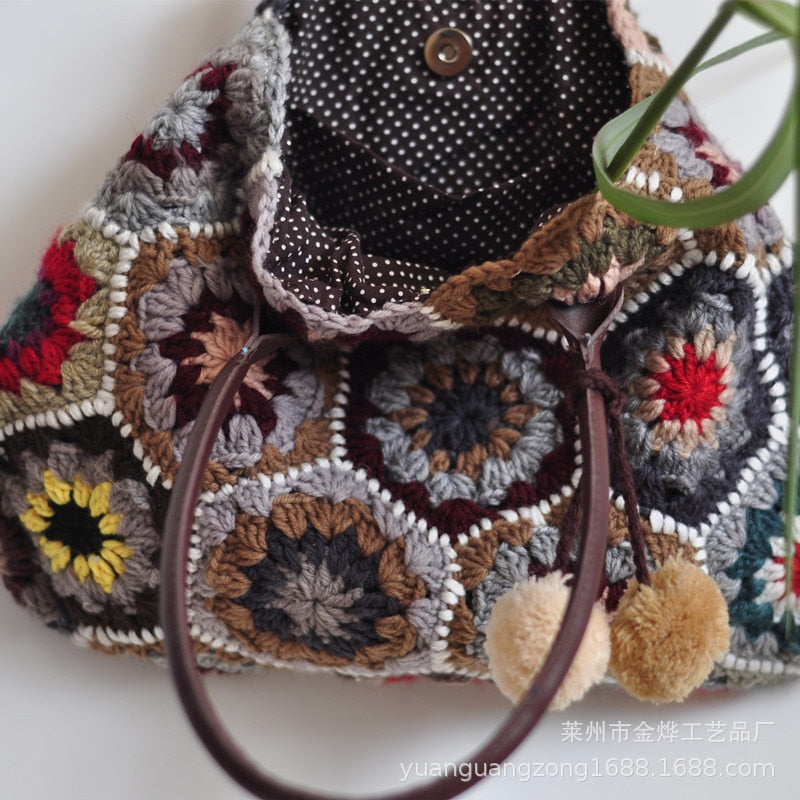 Designer Fashion Crossbody Bags for Women New Ethnic Style Woven Tote Bag Casual Shopping Party Shoulder Messenger Bag