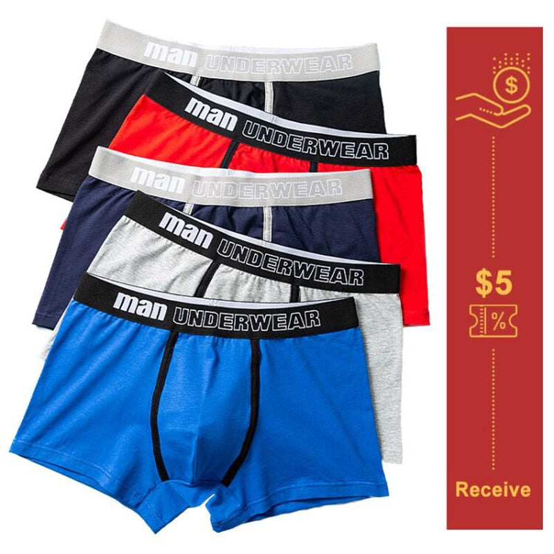 Men Boxers Shorts Underwear Men Home Underpants Printed Men Boxer Cuecas Cotton Soft Male Panties Homme Underwear Men