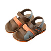 Kids Summer Shoes Children Sandals for Boys Casual Student Flat Beach Shoes Kids Outdoor Soft Non-slip Leather Sandals B0002