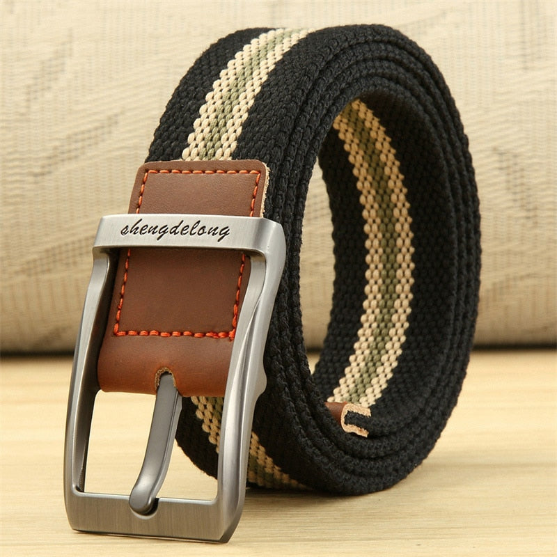 MEDYLA Canvas Belt Outdoor Tactical Belt Unisex High Quality Canvas Belts for Jeans Male Luxury Casual Straps Ceintures