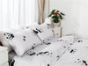 white panda cute bed linens Nordic style Bedding set Simple Duvet Cover Set Quilt cover Home textiles bedclothes queen king size