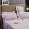 New Style High Quality Princess White Bedding Article Pillow Cover Ruffle Pillow Case Cushion Cover Sleep Pillowcase #/