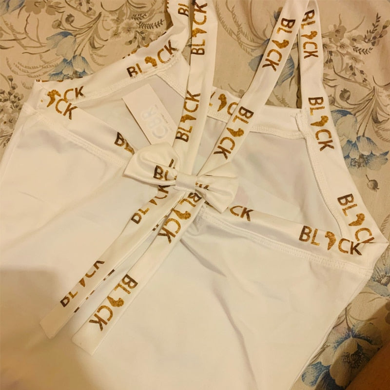 Summer Women Tank Top Casual Sleeveless Vest Tops Thick Strap Butterfly Queen print Backless Bowknot Design Sporty Top Tank Tops