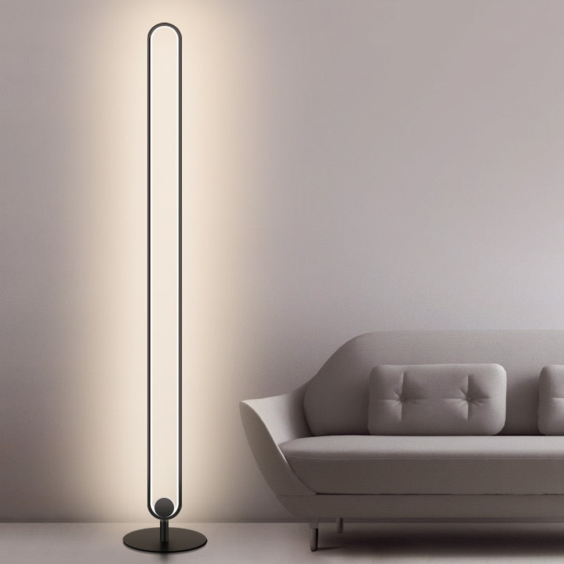 Modern Circular Floor Lamp Acrylic Lampshade Vertical Led Floor Lamp for Living Room Bedroom Standing Lamp European Floor Lamp