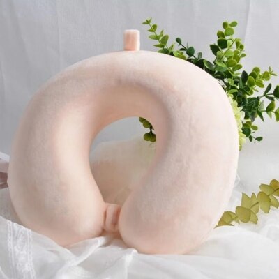 Memory foam u-shaped pillow Slow rebound Neck pillow Nap Airplane pillow travel Cartoon memory u-shaped headrest long trip