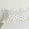 48x74cm Pink Twin Heart Rabbit Pillow Case Cover Cotton Hairball Ruffle Pillowcase Girl Cute Bedding Toy Home Decor