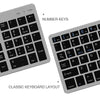 SeenDa Bluetooth Wireless keyboard for Tablet Laptop Smartphone Rechargeable Portable Wireless Keyboard with Number Pad - Surprise store