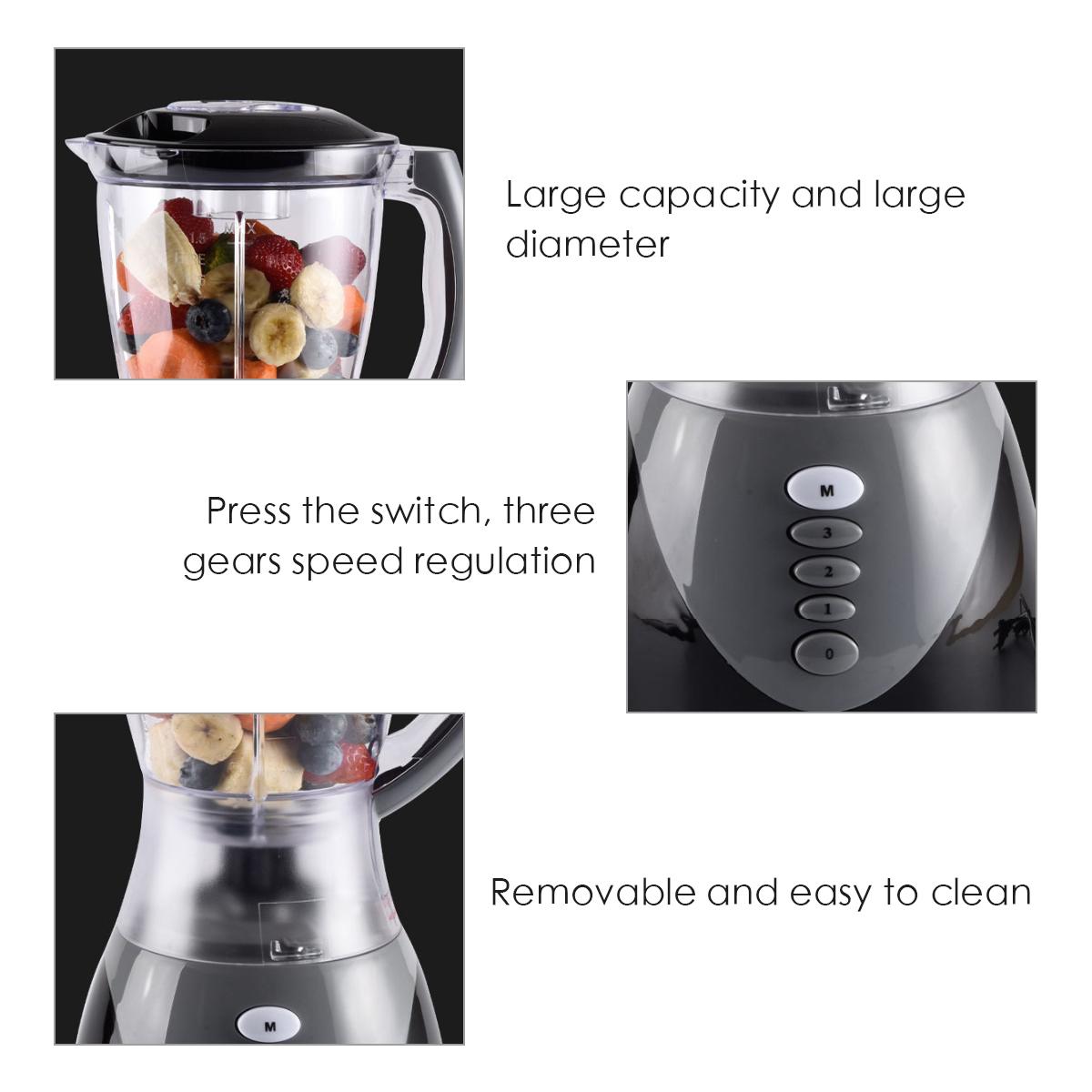 SOKANY 1.5L Personal Blender Mixer Juicer Fruit Food Processor 2 In 1 Professional Power Bean Coffee Grinder Juicer 220-240V