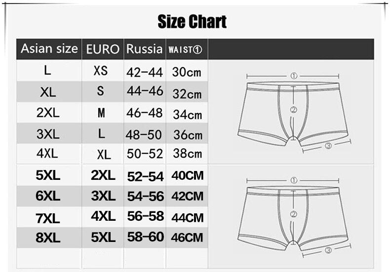 4pcs/Lot Men's Underwear Male New Arrival Modal Solid Briefs Underpants for Men Brief Men Sexy Slip Hombre Plus XXXXL-7XL