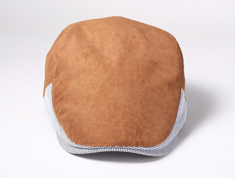 Fashion Beret Hat Casquette Cap Cotton Hats For Men Women Stripe Visors Sun Hat Gorras Planas Flat Caps Adjustable