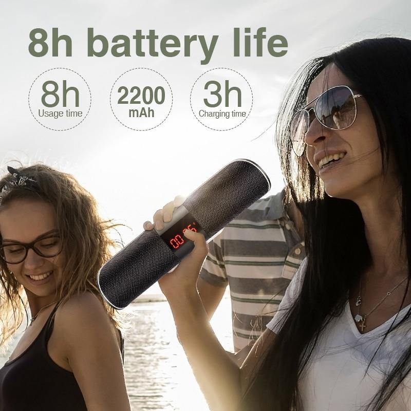 SANLEPUS Bluetooth Outdoor Speaker Metal Portable Super Bass Wireless Loudspeaker 3D Stereo Music Surround With TFCard Aux - Surprise store