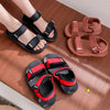 Summer New Canvas Sandals Boys Girls Sandals Solid Color Soft Soled Anti-Slip Children Kids Shoes Summer Beach Sandals