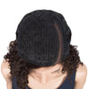 Trueme Short Water Wave L Part Lace Human Hair Wigs Remy Brazilian Lace Part Wig Pixie Cut Short Bob Curly Wigs For Black Women