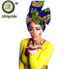 2020 African New fashion Ankara Headwrap Women African Traditional Headtie Scarf Turban 100% Cotton Wax AFRIPRIDE sexy S002