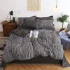 Stripe Bedding Set Nordic Duvet Cover Couple Bed Quilt Cover Simple Bed Sheet Single Double Queen King Size 4 pcs Bed Linens