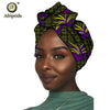 2020 African New Fashion Headwrap Women Cotton Wax Fabric Traditional Headtie Scarf Turban pure Cotton Wax AFRIPRIDE S001