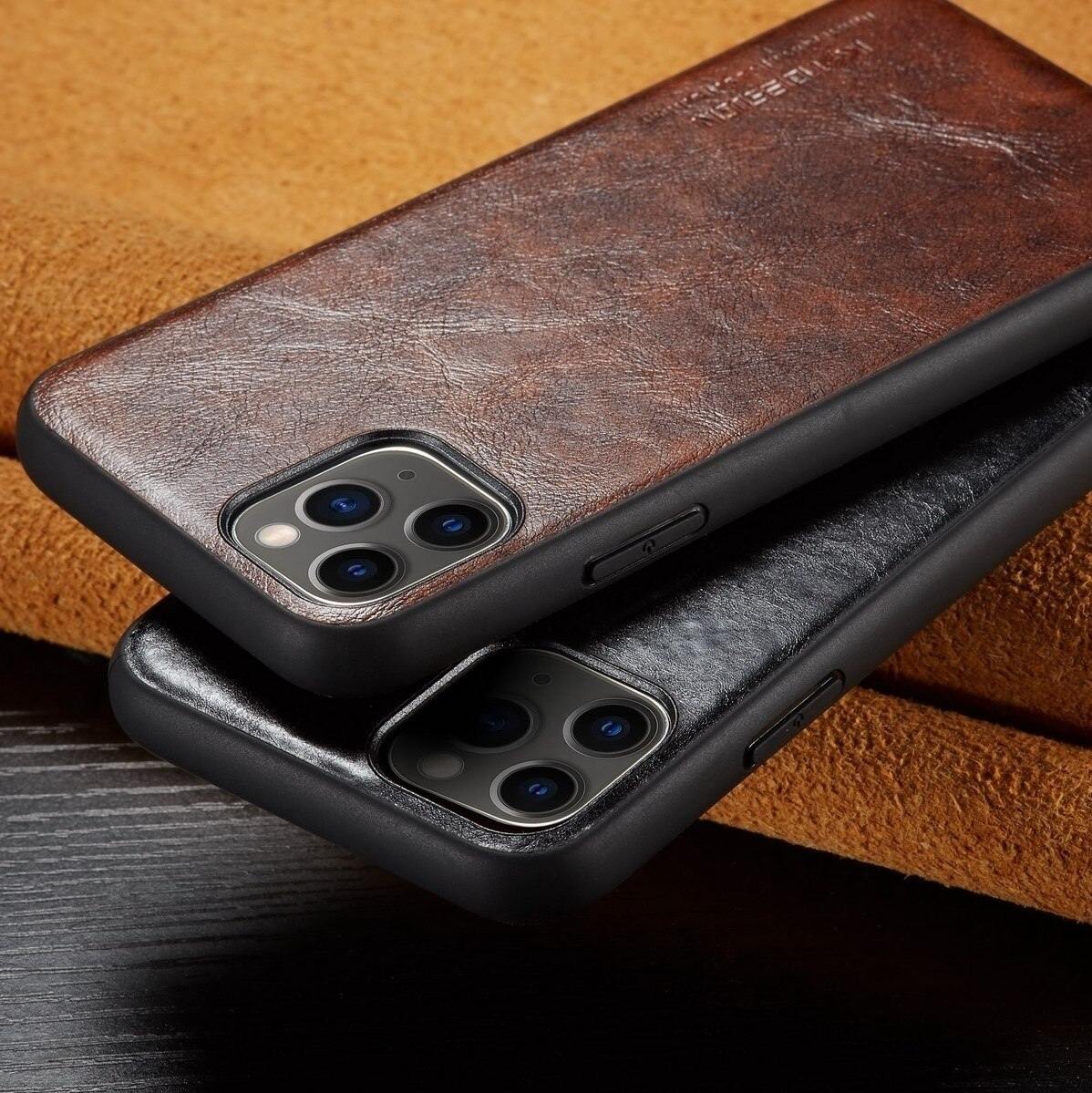For iPhone 11/ 11 Pro/ 11 Pro Max Case Luxury Slim Leather Back Case Cover for iPhone XS MAX/XR /Xs/X/8/8Plus/7/7Plus/6s/6sPlus - Surprise store
