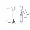 Vnox Can Open Hollow Tube Necklaces for Women Men Urn Ashes Cremation Memorial Pendants Stainless Steel Unisex Gifts Jewelry