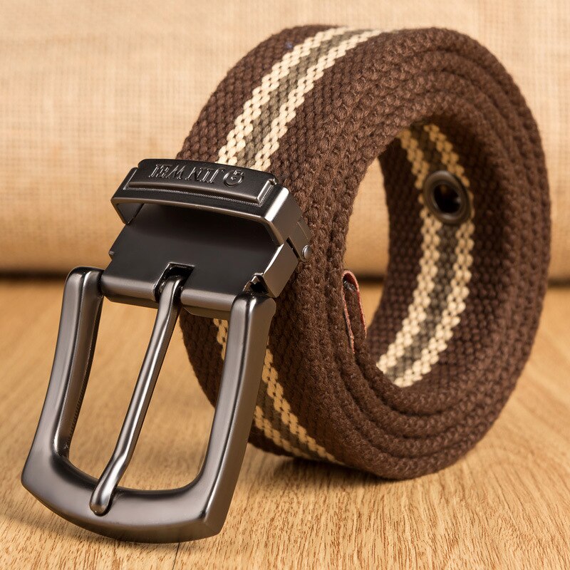 Military Tactical Belt Men Canvas Belts for Jeans Male Casual Metal Pin Detachable Buckle Straps Belt ceintures 140 150 160 cm
