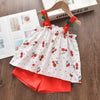 Bear Leader Girls Clothing Sets New Summer Sleeveless T-shirt+Print Bow Skirt 2Pcs for Kids Clothing Sets Baby Clothes Outfits