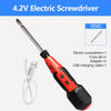 DTBD 4.2V Electric Screwdriver Set Smart Rechargeable Cordless Power Screw Driver Kit with LED Light Lithium Battery Operated