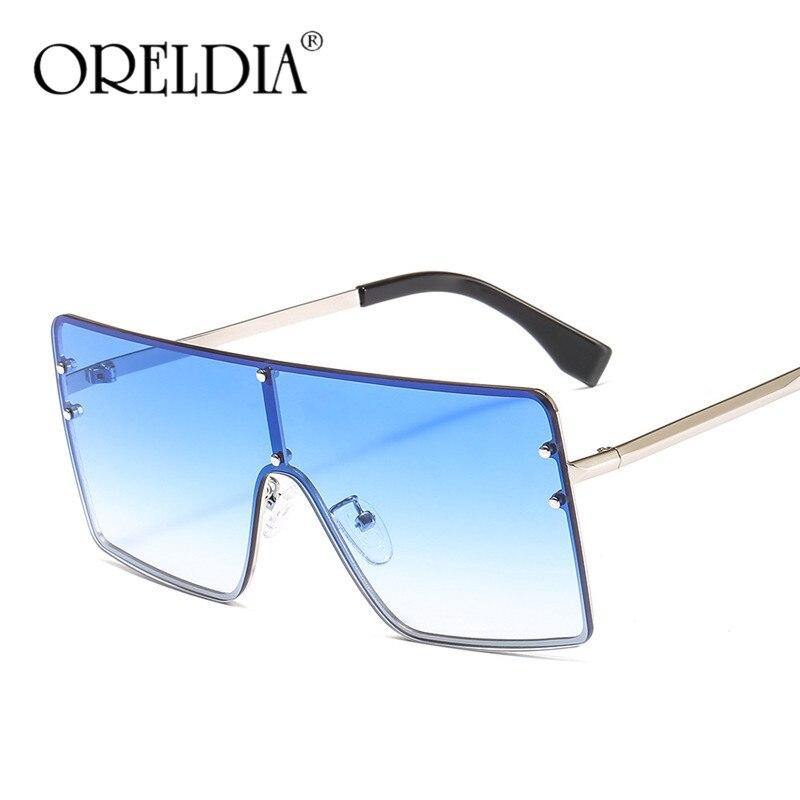 2020 Square Oversized Sunglasses Women Luxury Brand Sun Glasses Female Eyewear Plastic Frame Clear Lens UV400 Men Glasses Gafas - Surprise store