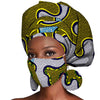 African Headwrap Earrings Hair Accessories Scarf Bonnet Ankara Wax Fabric Head Turban African Headscarf Mask Match Print A20H004