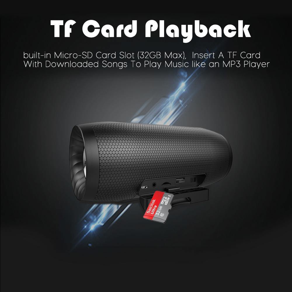 ZEALOT S16 column bluetooth speaker soundbar wireless outdoor subwoofer high power waterproof portable speakers+sd card slot - Surprise store