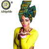 2020 African New fashion Ankara Headwrap Women African Traditional Headtie Scarf Turban 100% Cotton Wax AFRIPRIDE sexy S002