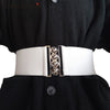Women's wide belt female designer thick body belt belt fashion elastic dress female luxury white belt elastic red waist 19