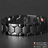 Luxury Men Bracelet Stainless Steel Gold 3IN1 Energy Health Magnet Arthritis Chain Hip Hop Unisex Women Jewelry Gift