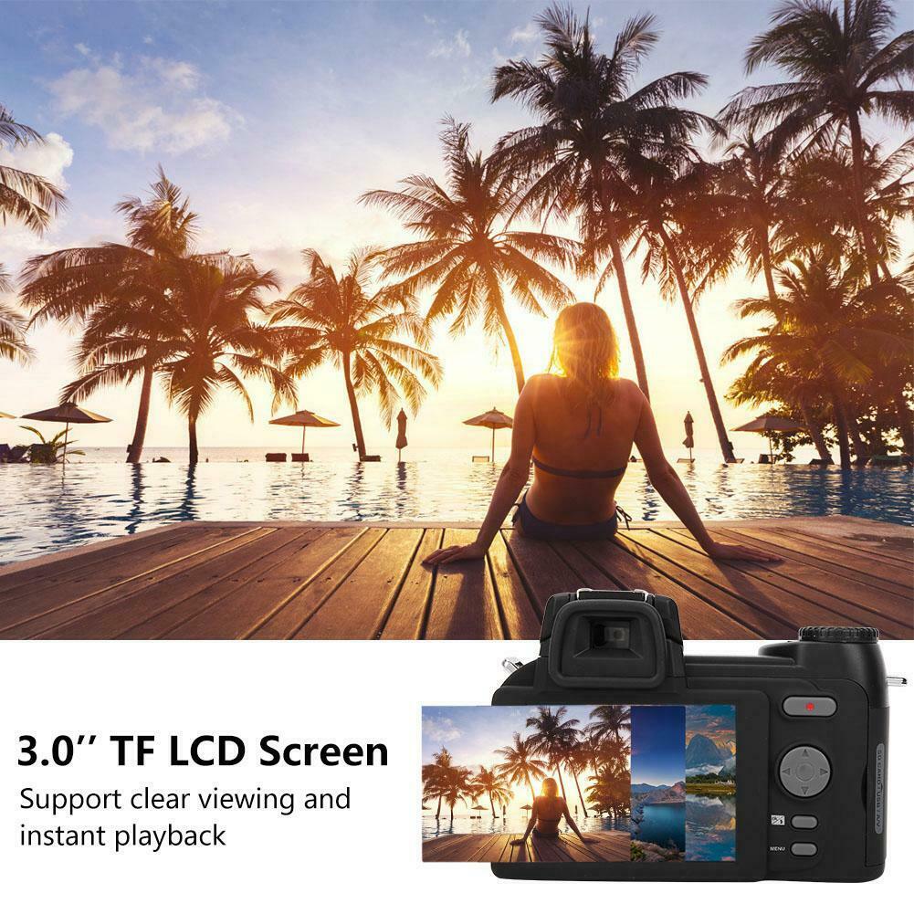 D7200 33MP Digital Camera DSLR 0.5X Wide Angle Lens + 24X Telephoto Lens + LED Light camera profissional Digital Camera