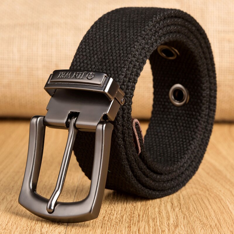 Military Tactical Belt Men Canvas Belts for Jeans Male Casual Metal Pin Detachable Buckle Straps Belt ceintures 140 150 160 cm