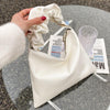 High Quality Flower Handle Tote Bags For Women 2021 Soft PU Leather Shoulder bags Designer Branded Handbags Purse Small