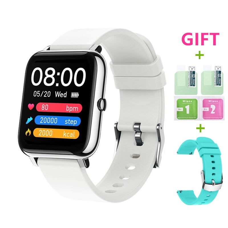 2021 Smart Watch Men Women Waterproof Fitness Sports Watch Heart Rate Tracker Call/SMS Reminder Bluetooth Smartwatch Android iOS