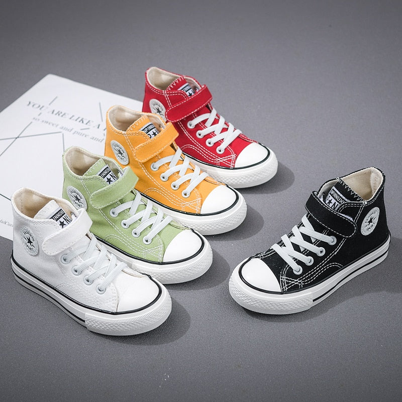 Children Canvas Shoes Girls Sneakers 2021 New Autumn Breathable Kids Shoes for Boys High Quality Student Casual Sneakers Zapatos