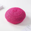 2021 Summer Beret Hats For Women Flat Cap Knit Hollow lace beret Hats Lady Girl Berets Hat Bone Female Tocas Painter Hat sun cap - Surprise store